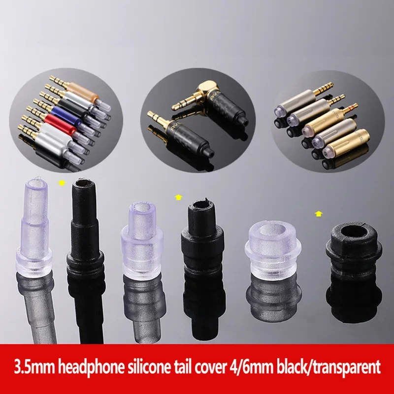 3.5mm Jack 1/8' Earphone Plug Tail Sleeve Protective Sleeve Fever Repair DIY Silicone Tail Tube Available Cable Tail Diame2 4mm
3.5mm Jack 1/8' Earphone Plug Tail Sleeve Protective Sleeve Fever Repair DIY Silicone Tail Tube Available Cable Tail Diame2 4mm