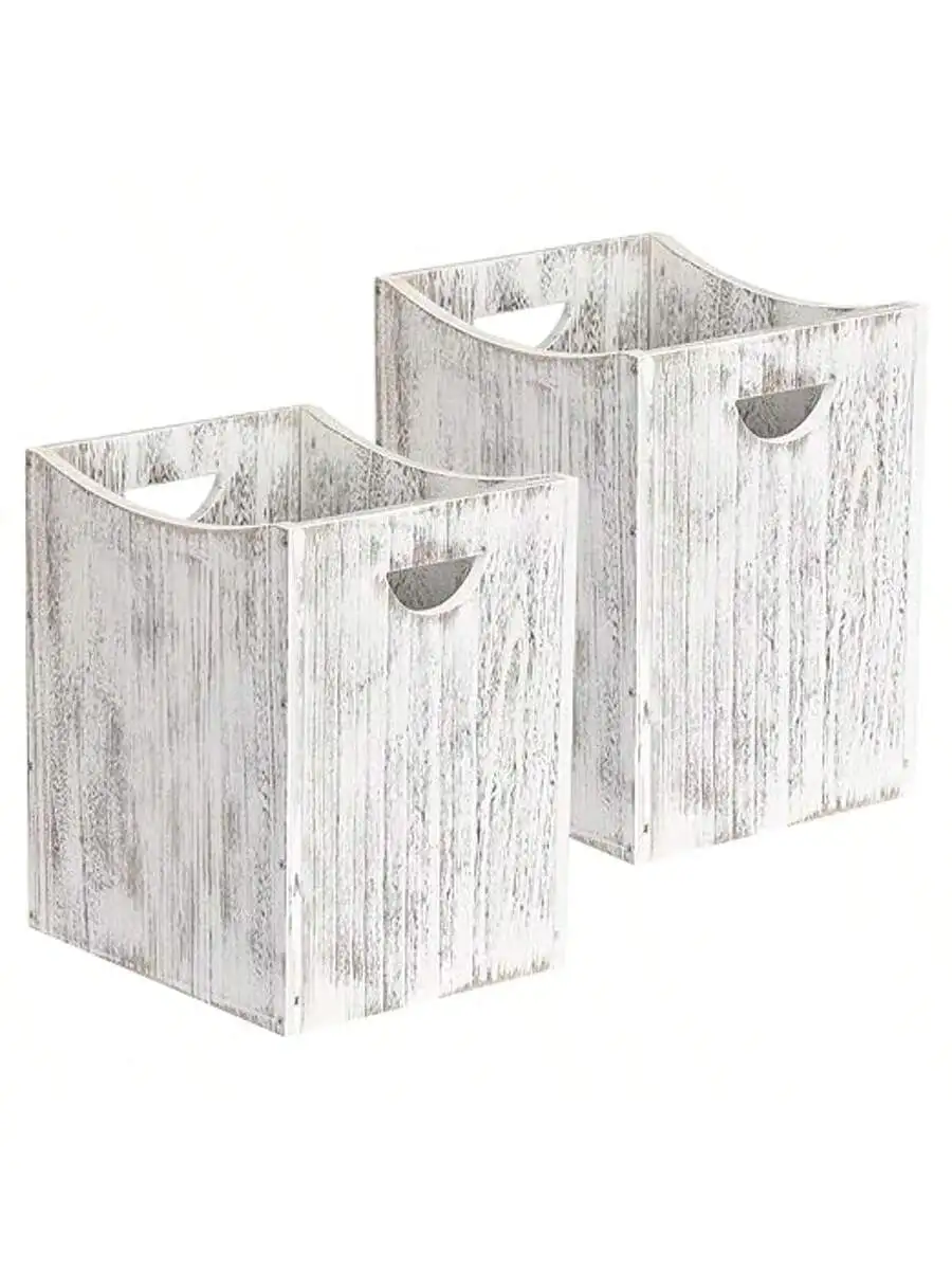 2 Packs Wooden Trash Can Rustic Waste Basket With Double Handles For Bedroom Bathroom Office
2 Packs Wooden Trash Can Rustic Waste Basket With Double Handles For Bedroom Bathroom Office