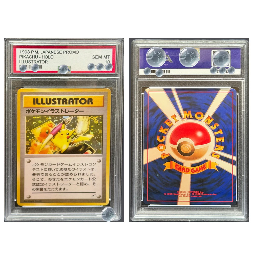1998 P.M. JAPANESE PROMO PIKACHU -HOLO ILLUSTRATOR DIY Proxy PTCG Graded Collection Card Special Art Rare GEM MT 10 Card Label
1998 P.M. JAPANESE PROMO PIKACHU -HOLO ILLUSTRATOR DIY Proxy PTCG Graded Collection Card Special Art Rare GEM MT 10 Card Label