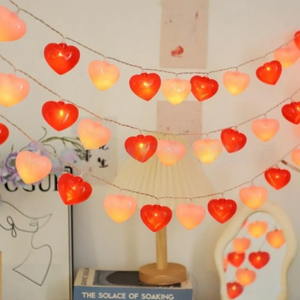 1PC 1.5M10LED Red & Pink Heart Shaped LED Fairy String Lights, Battery Powered Lights for Bedroom Valentines Party Home Decor
1PC 1.5M10LED Red & Pink Heart Shaped LED Fairy String Lights, Battery Powered Lights for Bedroom Valentines Party Home Decor