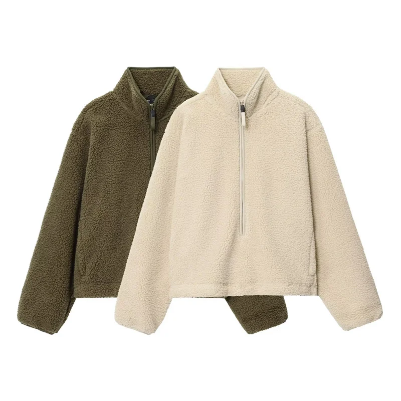 Women's Top 2025 Autumn New Style Solid Color Long Sleeve Teddy Fleece Simple Sports Pullover Top Casual and Fashion Loose
Women's Top 2025 Autumn New Style Solid Color Long Sleeve Teddy Fleece Simple Sports Pullover Top Casual and Fashion Loose