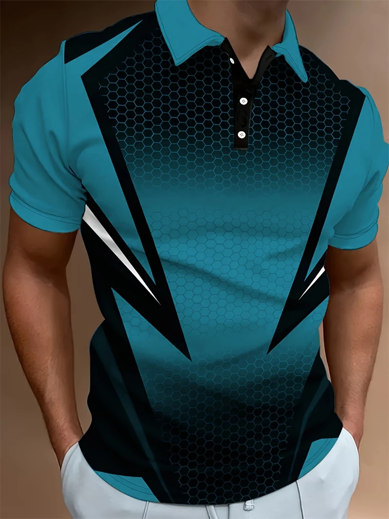 Summer Men's Stylish 3D Printed Short Sleeve Golf Shirts Polo Shirt Collared Shirt Business Casual Tops Oversized Polo Shirts
Summer Men's Stylish 3D Printed Short Sleeve Golf Shirts Polo Shirt Collared Shirt Business Casual Tops Oversized Polo Shirts