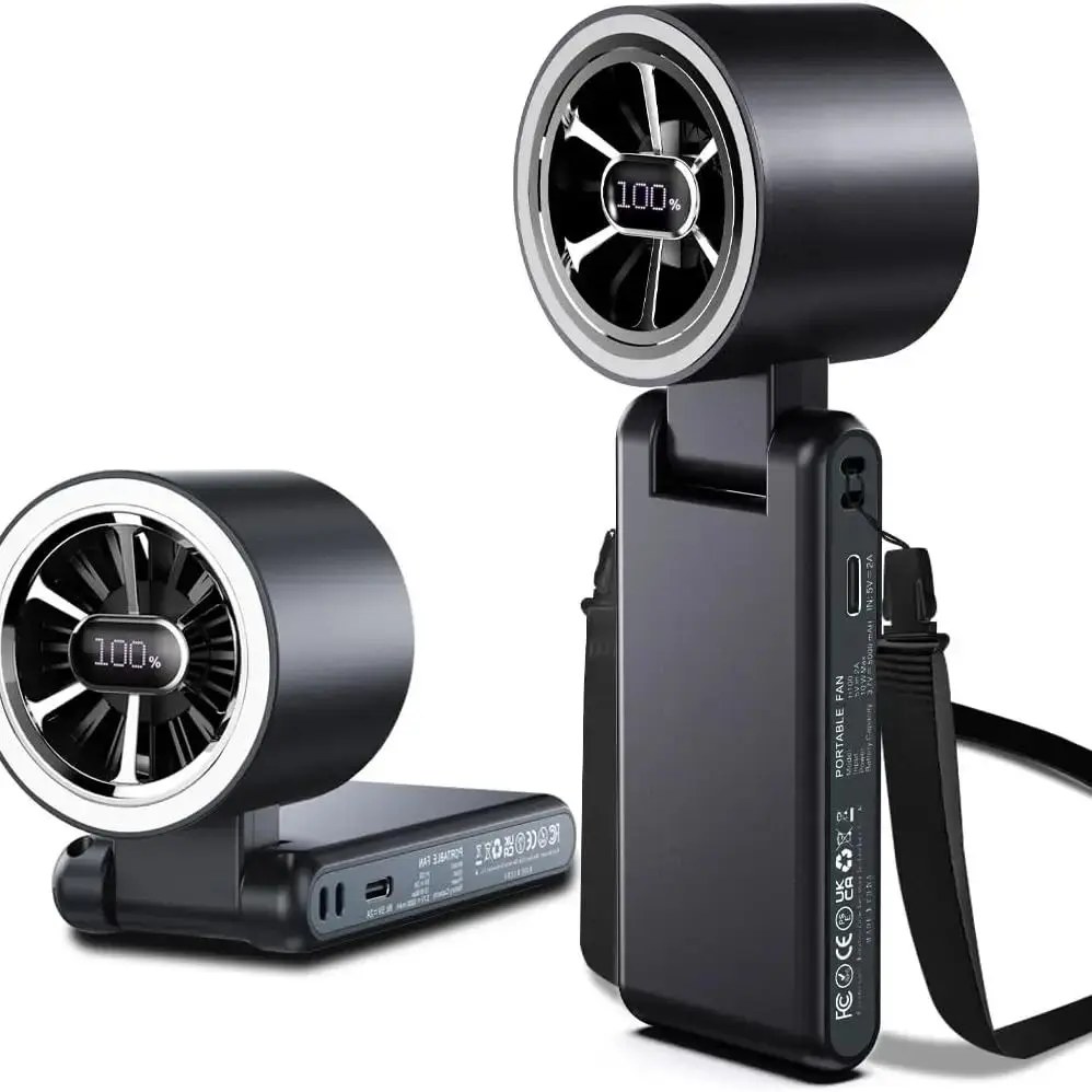 Вентилятор - портативный/на пояс/на шею, 5 скоростей, аккумулятор 5000 мАч, сверхдолгое время работы до 20 часов
Вентилятор - портативный/на пояс/на шею, 5 скоростей, аккумулятор 5000 мАч, сверхдолгое время работы до 20 часов