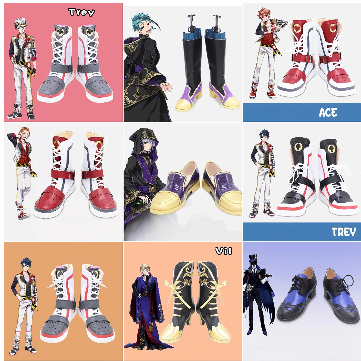Twisted Wonderland Azul Ashengrotto Shoes Ace Trappola Cosplay Shoes Boots Deuce Carnival Trey Vil Shoes Halloween Cater Party
Twisted Wonderland Azul Ashengrotto Shoes Ace Trappola Cosplay Shoes Boots Deuce Carnival Trey Vil Shoes Halloween Cater Party