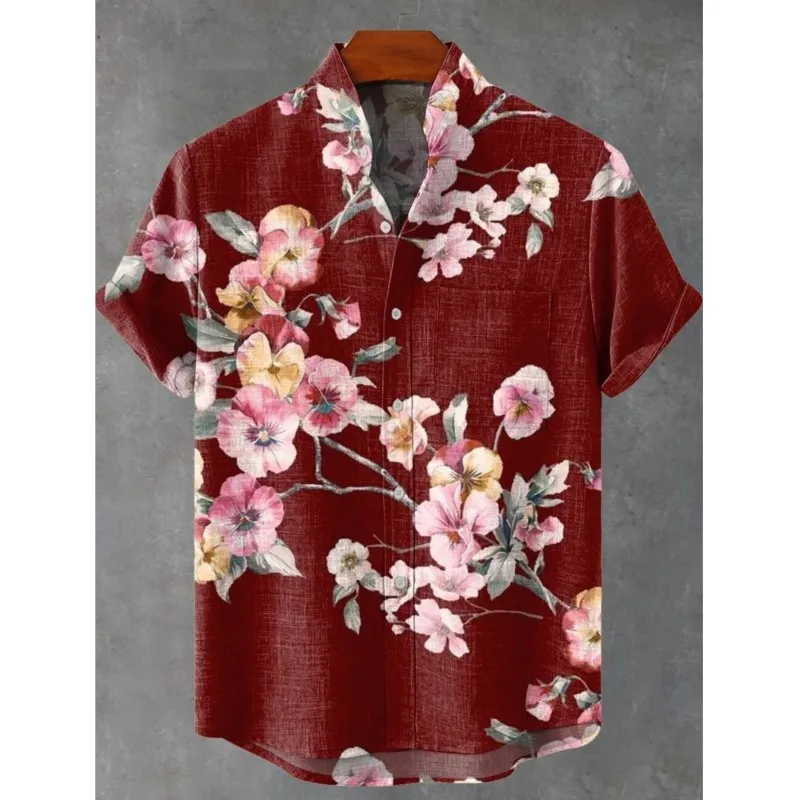 2025 Camisa De Manga Corta De Verano Para hombre, Nuevas Camisas De Lino Con Estampado Floral, Camisa Popular De Moda urbana,
2025 Camisa De Manga Corta De Verano Para hombre, Nuevas Camisas De Lino Con Estampado Floral, Camisa Popular De Moda urbana,