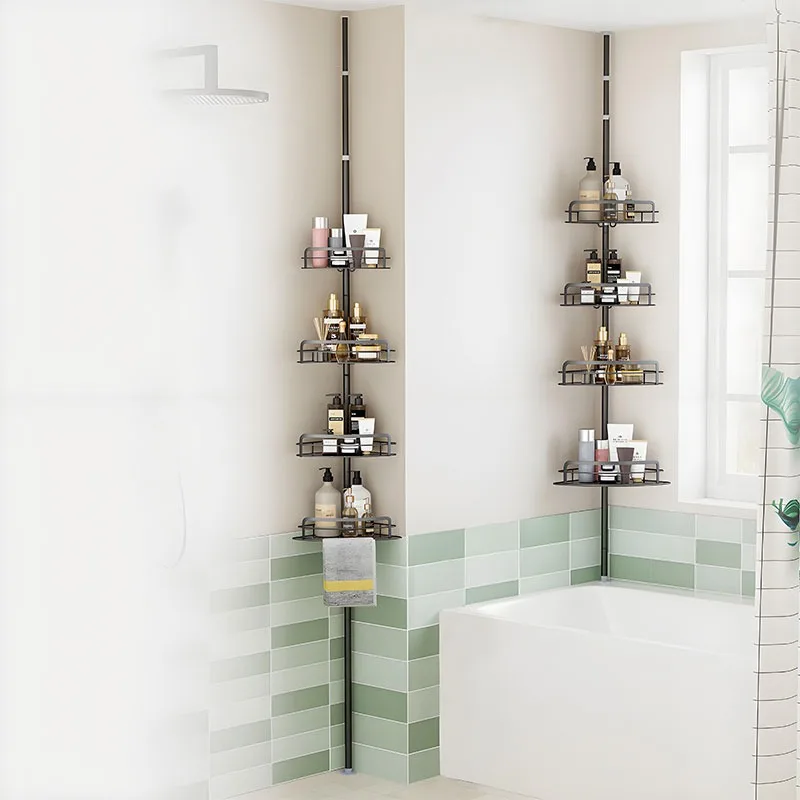 Corner No Drilling Chamber Storage Box Bathroom 4 Floor Floor Floor-to-Floor Bath Rack Toilet Telescopic Shower Organizer Shelf
Corner No Drilling Chamber Storage Box Bathroom 4 Floor Floor Floor-to-Floor Bath Rack Toilet Telescopic Shower Organizer Shelf