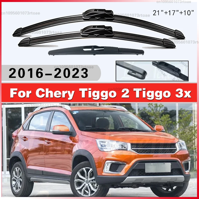 21"17"10" Wiper Front Rear Wiper Blades Set for Chery Tiggo 2 2016 - 2023 Tiggo 3x MVM X22 DR3 Windshield Windscreen Window
21"17"10" Wiper Front Rear Wiper Blades Set for Chery Tiggo 2 2016 - 2023 Tiggo 3x MVM X22 DR3 Windshield Windscreen Window