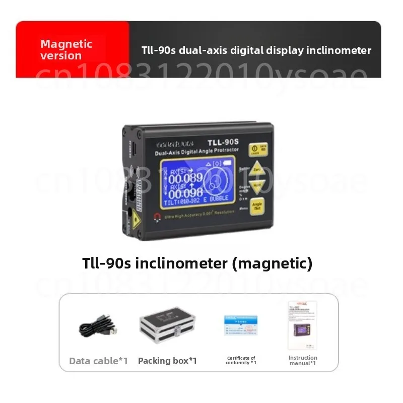 Двухосевой высокоточный прибор для измерения угла TLL-90S 2025, 0,005 градусов, лазерный цифровой наклонметр, гироскоп
Двухосевой высокоточный прибор для измерения угла TLL-90S 2025, 0,005 градусов, лазерный цифровой наклонметр, гироскоп