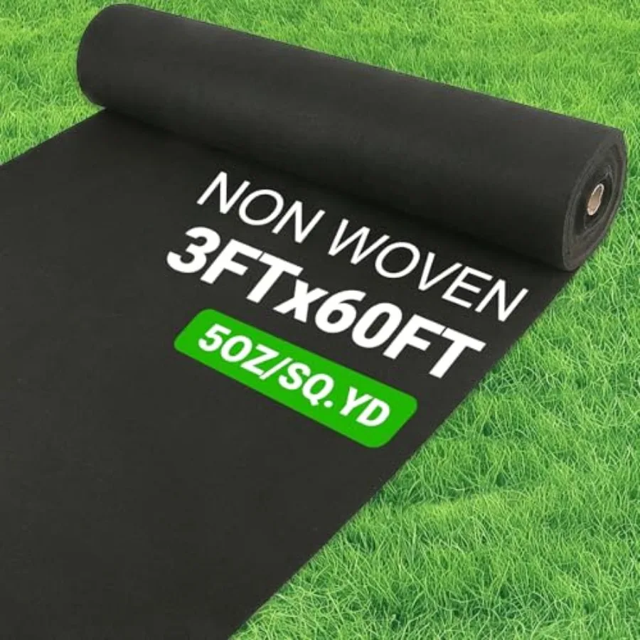 5oz Non Woven Geotextile Fabric with Stakes for French Drains, 3x60FT High Permeability Drainage Fabric Heavy Duty Landscape Fa
5oz Non Woven Geotextile Fabric with Stakes for French Drains, 3x60FT High Permeability Drainage Fabric Heavy Duty Landscape Fa