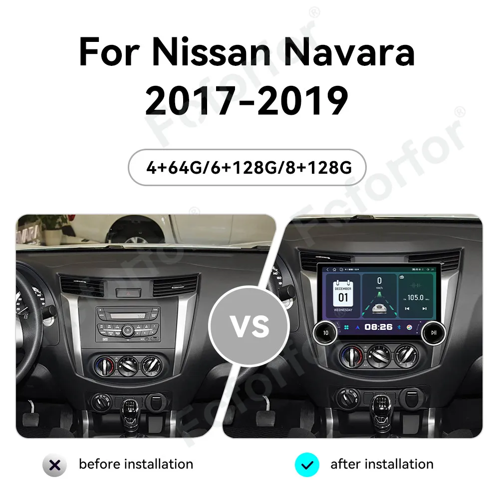 Ultra Clear Screen Upgraded 11.5 Inch Android 15 HD Touch Wireless CarPlay GPS Navi Media Head Unit For Nissan Navara 2017-2019
Ultra Clear Screen Upgraded 11.5 Inch Android 15 HD Touch Wireless CarPlay GPS Navi Media Head Unit For Nissan Navara 2017-2019