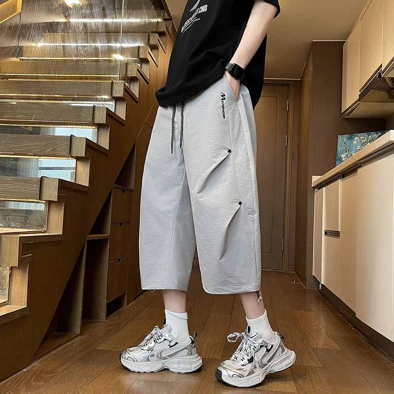 Active Mesh Cargo Pants Men 3 4 Length Summer Quick Dry Thin Pleated Loose Straight Leg Casual Outdoor Shorts for Young Man
Active Mesh Cargo Pants Men 3 4 Length Summer Quick Dry Thin Pleated Loose Straight Leg Casual Outdoor Shorts for Young Man