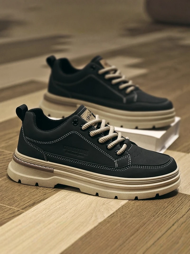 Men's Casual Sport Shoes Anti-Slip Wear-Resistant for Work Office Large Size Black Workwear Trendy Shoes Spring Season
Men's Casual Sport Shoes Anti-Slip Wear-Resistant for Work Office Large Size Black Workwear Trendy Shoes Spring Season