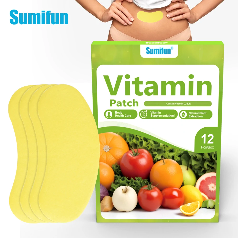 12Pcs Sumifun Vitamin Patch Restore Energy Prevent Anemia Plaster Eliminate Irritability Relax Muscle Sticker Health Care
12Pcs Sumifun Vitamin Patch Restore Energy Prevent Anemia Plaster Eliminate Irritability Relax Muscle Sticker Health Care