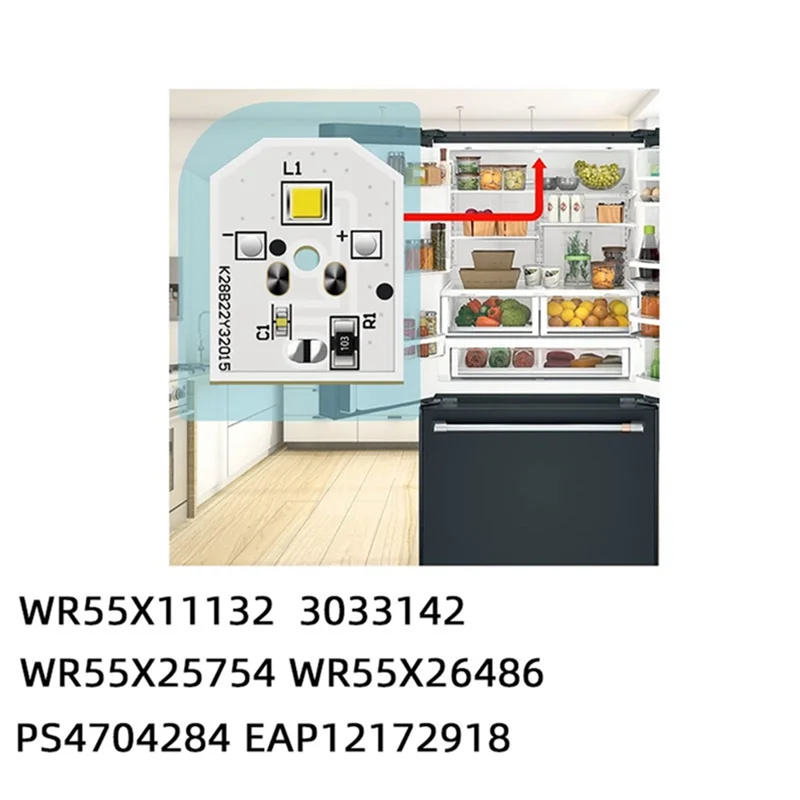 Y17A Wr55x11132 Сменная светодиодная лампа для холодильника, лампа для холодильника Wr55x25754 Лампа для холодильника без крышки 
Y17A Wr55x11132 Сменная светодиодная лампа для холодильника, лампа для холодильника Wr55x25754 Лампа для холодильника без крышки