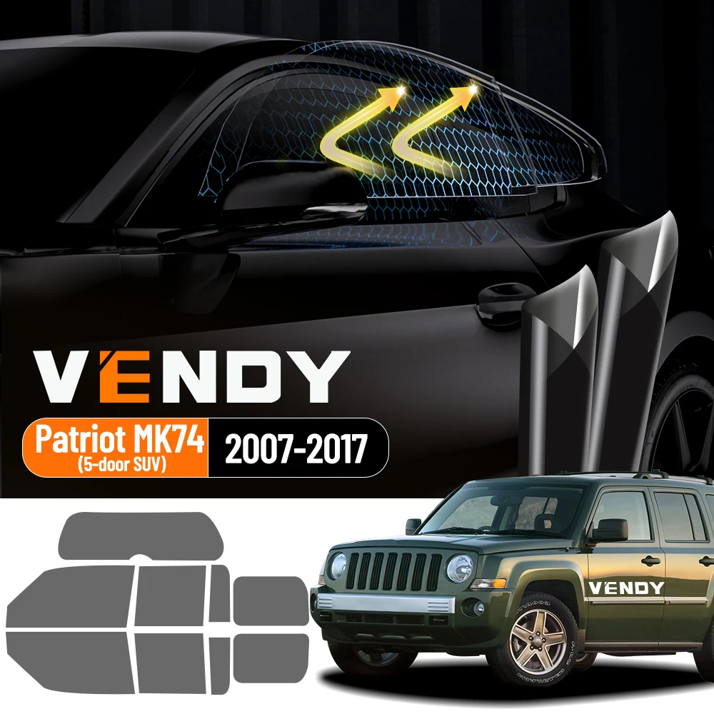 For Jeep Patriot MK74 2007-2017 Pre-Cut Easy Install Car Window Tint Film Kit Solar Tinted Film Privacy,Heat & UV Protection
For Jeep Patriot MK74 2007-2017 Pre-Cut Easy Install Car Window Tint Film Kit Solar Tinted Film Privacy,Heat & UV Protection