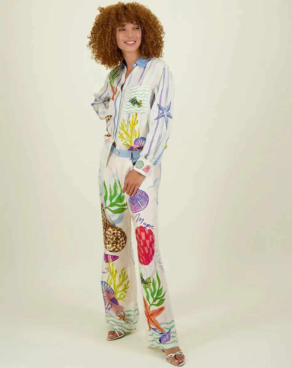 2025 Bohemia Print Fruit New Satin Floral Graffiti Print Casual Shirt and Pants Two-Piece Set
2025 Bohemia Print Fruit New Satin Floral Graffiti Print Casual Shirt and Pants Two-Piece Set