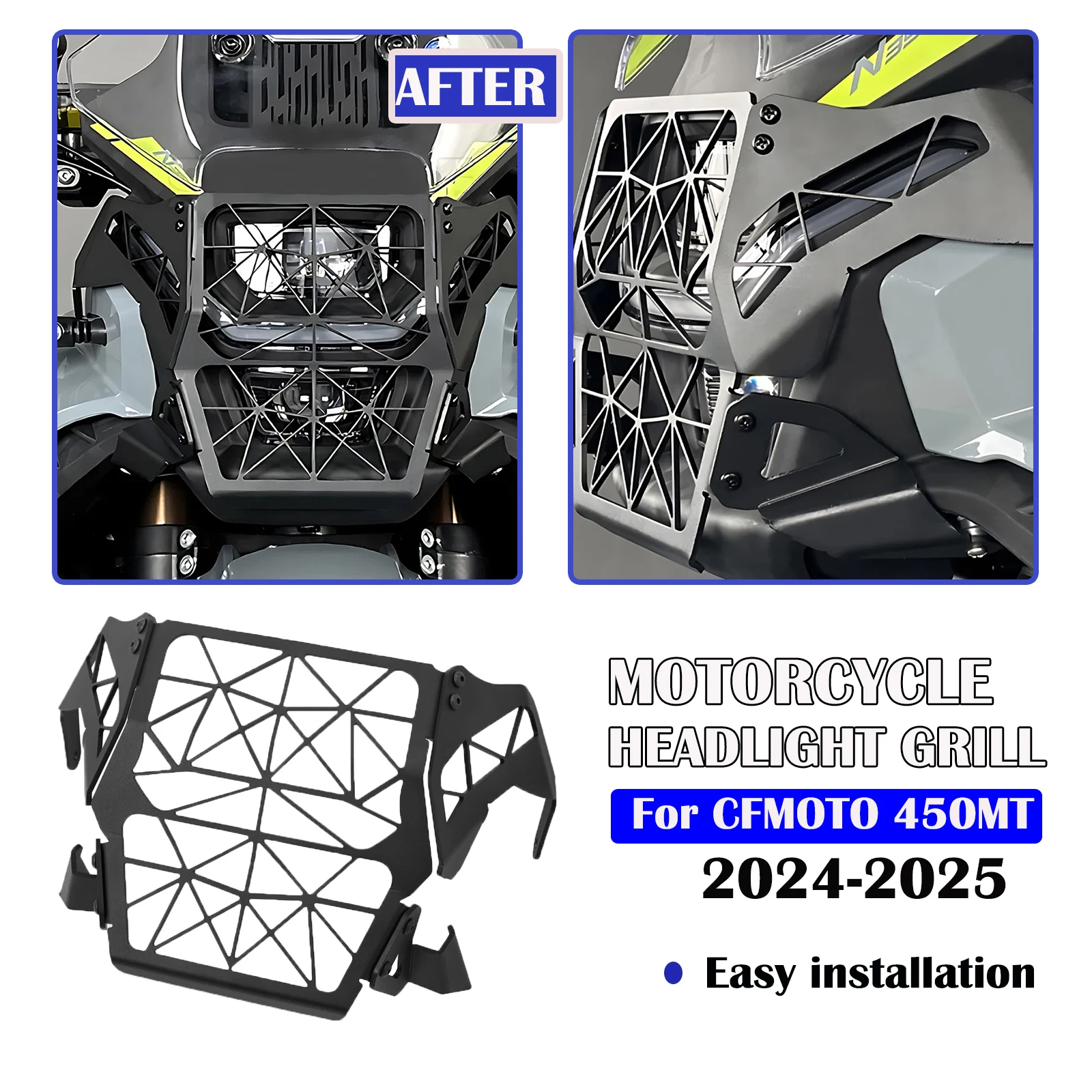 Motorcycle Headlamp Front Light Protection Cover Headlight Grille Guard Protector For CFMOTO CF 450 MT 450MT 450mt 2024 2025
Motorcycle Headlamp Front Light Protection Cover Headlight Grille Guard Protector For CFMOTO CF 450 MT 450MT 450mt 2024 2025