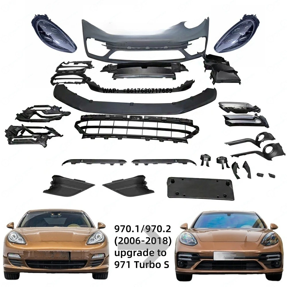 Brand New Upgrade 971 Turbo S Style Facelift Body Kit Include Front Bumper Assembly Headlight for Panamera 970 2008-2016
Brand New Upgrade 971 Turbo S Style Facelift Body Kit Include Front Bumper Assembly Headlight for Panamera 970 2008-2016