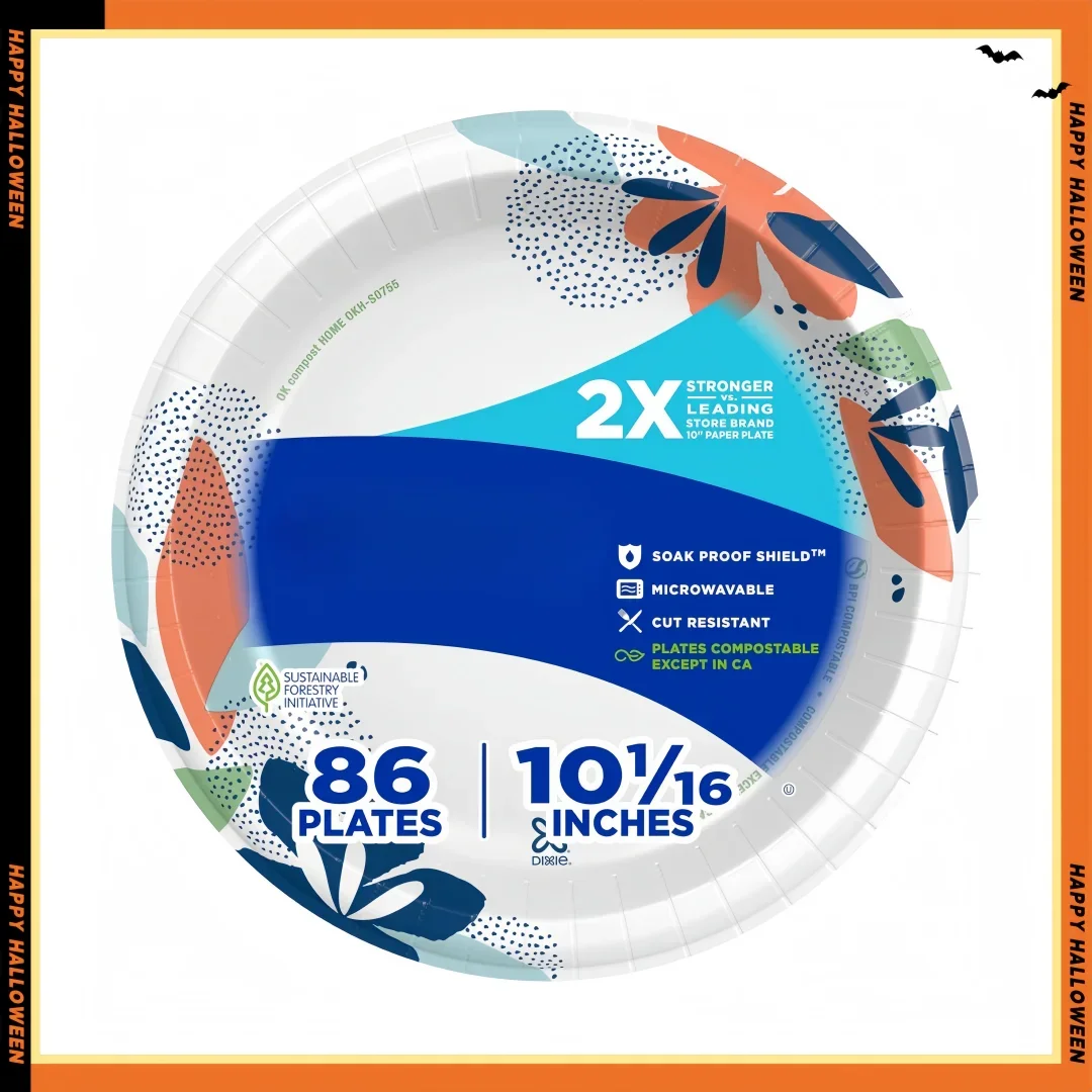 Прочные 10-дюймовые бумажные тарелки — устойчивые к загрязнениям и порезам, объемные, 86 карат для семейных еды
Прочные 10-дюймовые бумажные тарелки — устойчивые к загрязнениям и порезам, объемные, 86 карат для семейных еды