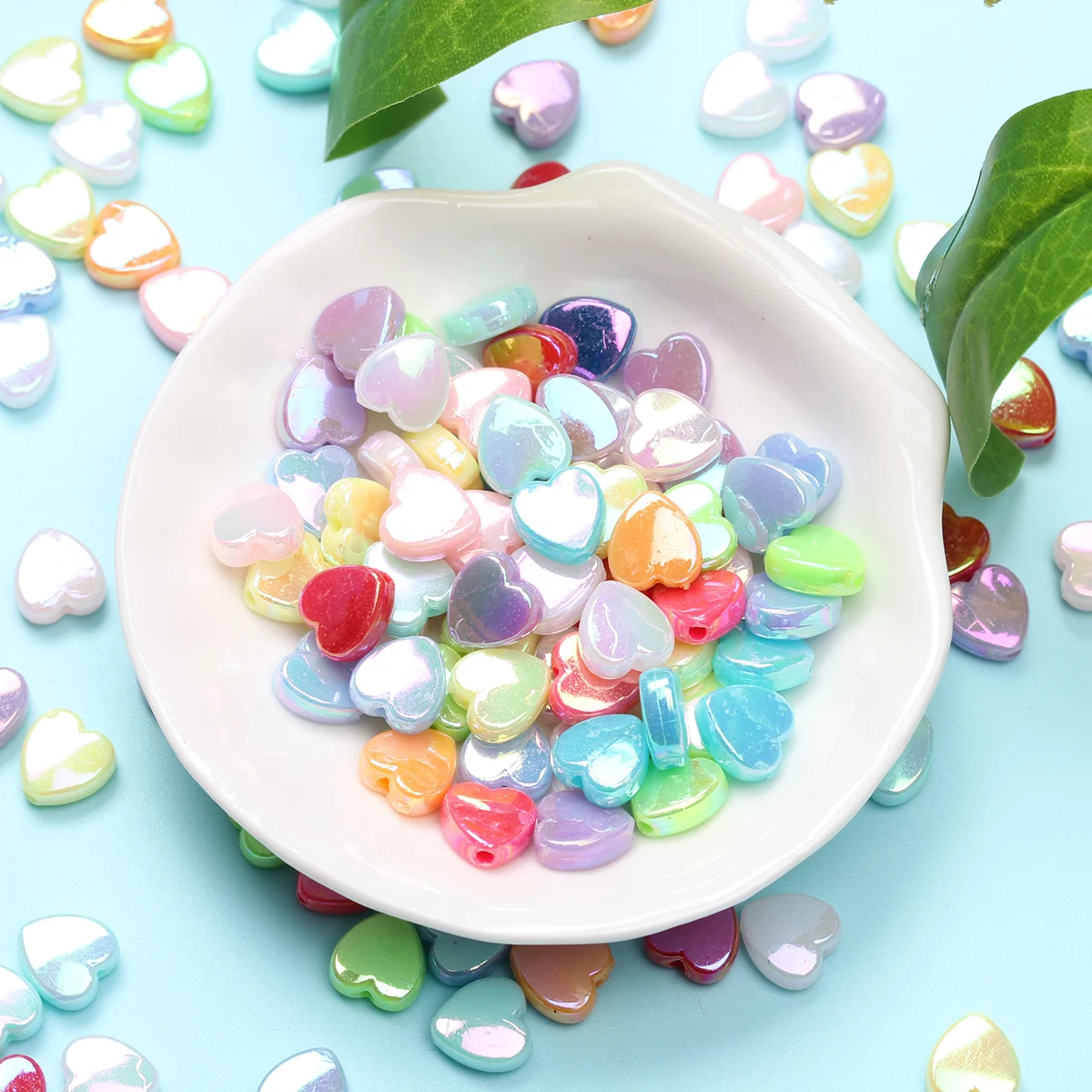 100Pcs 8.5 * 9mm Acrylic AB Color Heart-shaped Loose Bead Jewelry Making DIY Bracelets Necklaces Earrings Accessories Keychains
100Pcs 8.5 * 9mm Acrylic AB Color Heart-shaped Loose Bead Jewelry Making DIY Bracelets Necklaces Earrings Accessories Keychains