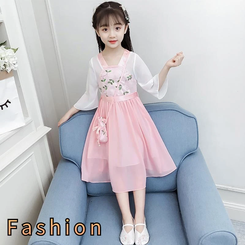Dress Girl Summer 2024 Children's Student Fashion Dresses Chinese Style Embroidery Dress 12 Years Old Short Sleeve T-Shirt Skirt
Dress Girl Summer 2024 Children's Student Fashion Dresses Chinese Style Embroidery Dress 12 Years Old Short Sleeve T-Shirt Skirt