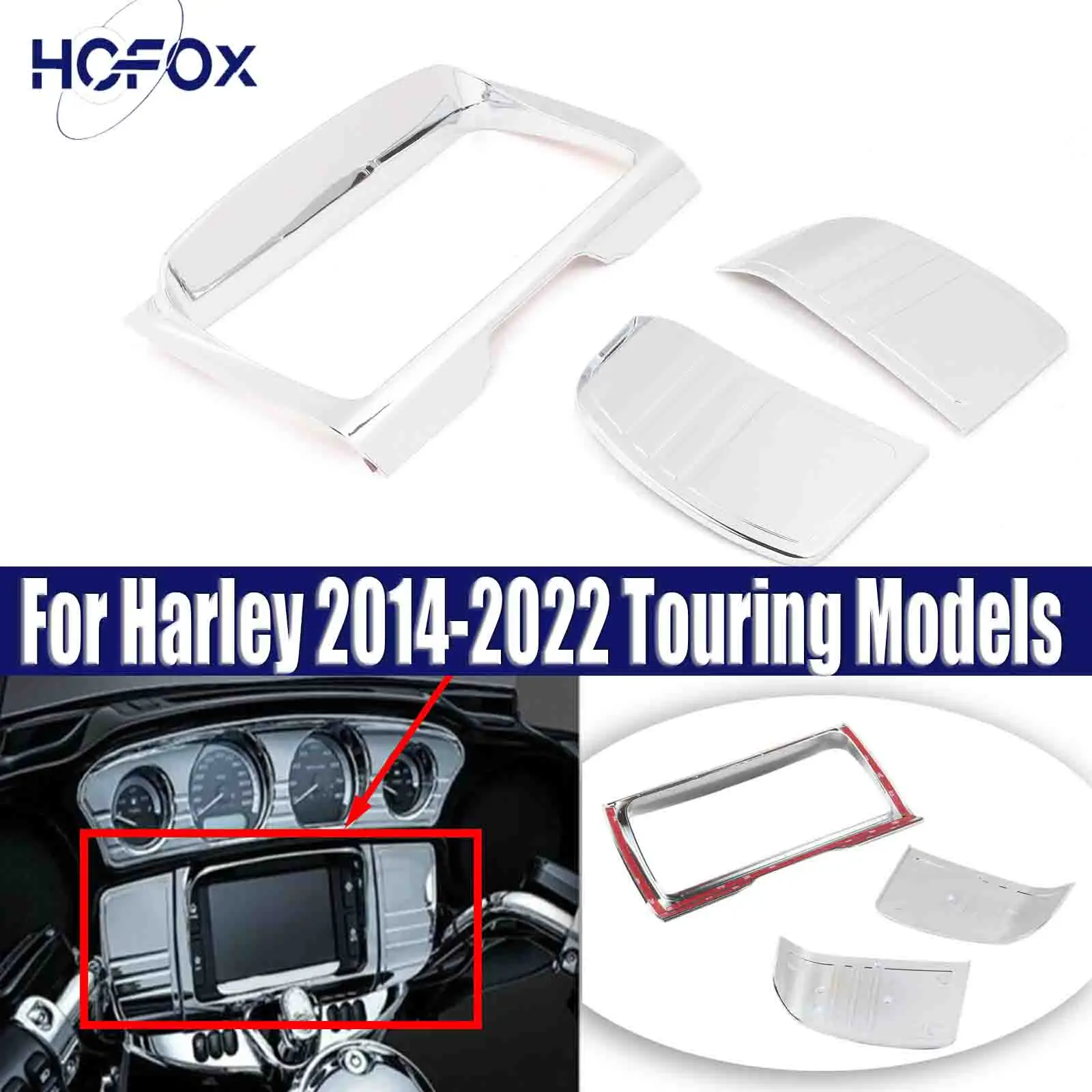 For 2014-2022 Touring Models Electra Glide, Street Glide Tri Line Stereo Trim Fairing Cover
For 2014-2022 Touring Models Electra Glide, Street Glide Tri Line Stereo Trim Fairing Cover