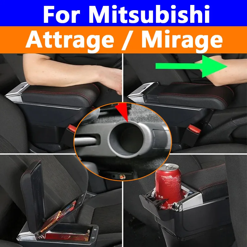 Подлокотник для Mitsubishi Attrage Mirage, внутренний органайзер, центральный ящик для хранения с подстаканником, автомобильные аксессуары, легко устанавливается
Подлокотник для Mitsubishi Attrage Mirage, внутренний органайзер, центральный ящик для хранения с подстаканником, автомобильные аксессуары, легко устанавливается