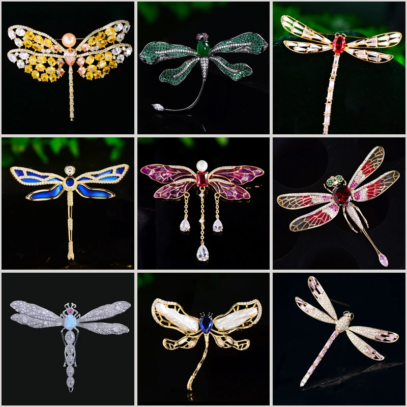 Luxe Micro-inlaid Zircon Dragonfly Brooches for Women Creative Elegant Freshwater Pearl Coat Accessories Pins Gifts to Friends
Luxe Micro-inlaid Zircon Dragonfly Brooches for Women Creative Elegant Freshwater Pearl Coat Accessories Pins Gifts to Friends