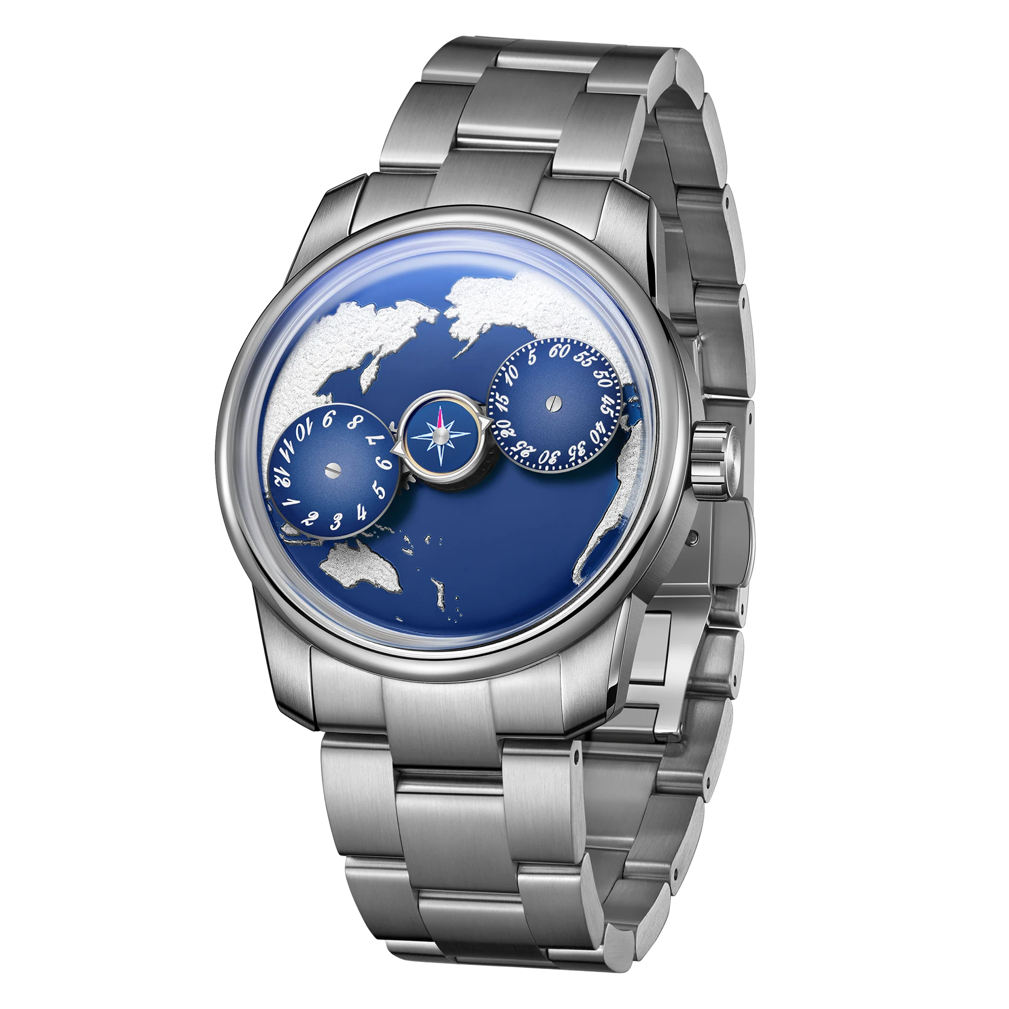 OBLVLO Men Automatic Watch 41MM New Mechanical Wristwatch Luminous Waterproof Sapphire Earth Dial Time Rotatable Small Disks
OBLVLO Men Automatic Watch 41MM New Mechanical Wristwatch Luminous Waterproof Sapphire Earth Dial Time Rotatable Small Disks