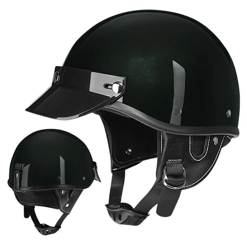 Motorcycle Helmets Retro Sun Visor And Quick Release Buckle Half-Face Helmets Motorcycle Half Beanie Helmets Cruising Helmets
Motorcycle Helmets Retro Sun Visor And Quick Release Buckle Half-Face Helmets Motorcycle Half Beanie Helmets Cruising Helmets
