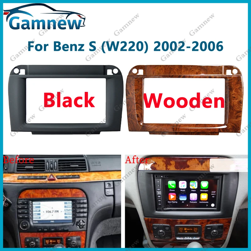 7 inch 2DIN Car Fascia Radio Panel For BENZ S Klasse (W220) CL Klasse (C215) 2002-2006 Frame Kit Install Facia Face Plate
7 inch 2DIN Car Fascia Radio Panel For BENZ S Klasse (W220) CL Klasse (C215) 2002-2006 Frame Kit Install Facia Face Plate