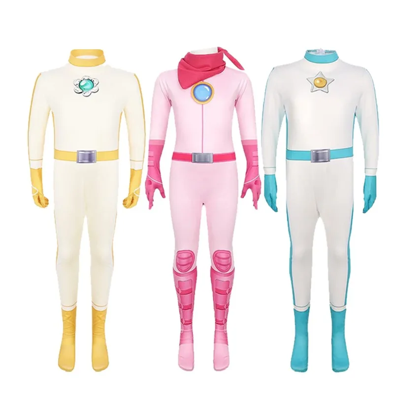 Game Peach Princess Cosplay Jumpsuits For Kids Pink Yellow Blue Bodysuit School Stage Performance Costume Boys Girls Cos Outfit
Game Peach Princess Cosplay Jumpsuits For Kids Pink Yellow Blue Bodysuit School Stage Performance Costume Boys Girls Cos Outfit