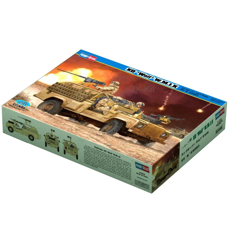 Hobbyboss 82446, масштаб 1/35, британский XD Wolf WMIK, автомобиль, хобби, ремесло, игрушка, пластиковая модель, комплект для сборки
Hobbyboss 82446, масштаб 1/35, британский XD Wolf WMIK, автомобиль, хобби, ремесло, игрушка, пластиковая модель, комплект для сборки