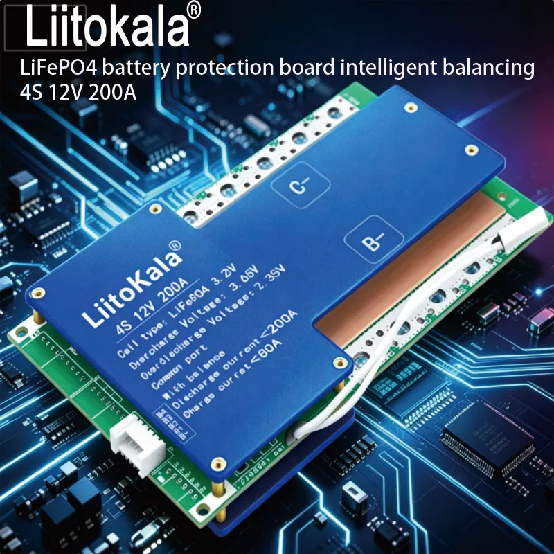 LiitoKala 4S 12V 200A LiFePo4 Battery Protection BMS for Energy Storage Battery Pack Stability
LiitoKala 4S 12V 200A LiFePo4 Battery Protection BMS for Energy Storage Battery Pack Stability