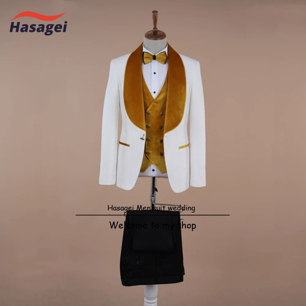 Men's 3 Pieces Suit Floral Jacket Double Breasted Velvet Vest Pants Set Formal Mens Suit for Wedding Prom Dinner Party
Men's 3 Pieces Suit Floral Jacket Double Breasted Velvet Vest Pants Set Formal Mens Suit for Wedding Prom Dinner Party