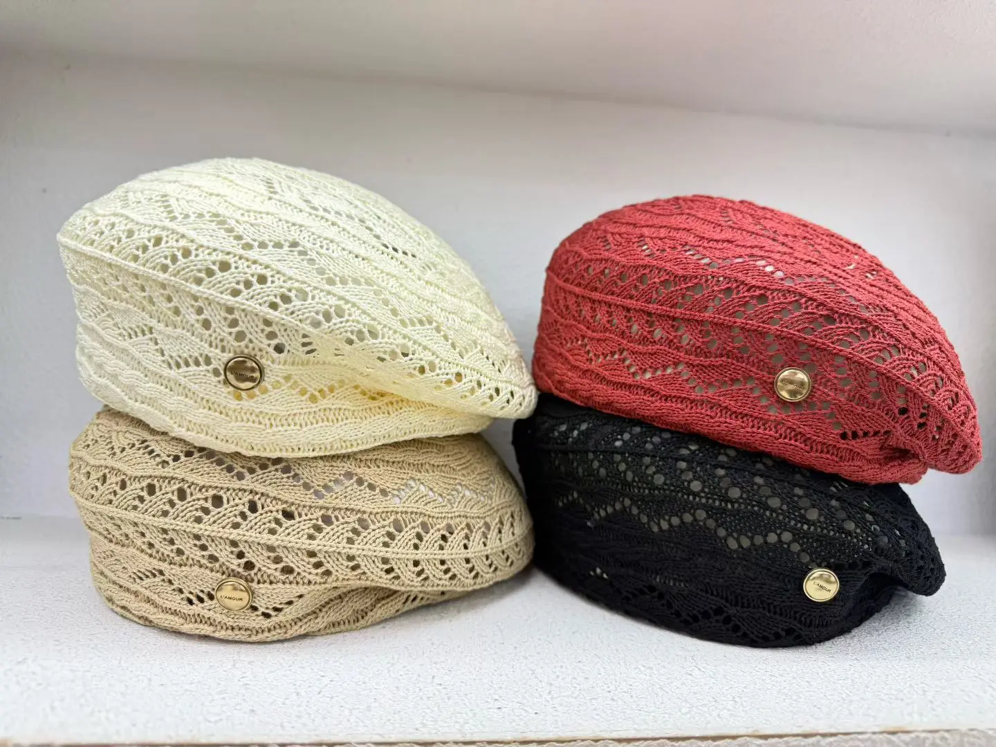 New Korean Style Summer Forward Beret Hat For Women Fashion Logo Outdoor Hollow Casual Best Matched Sunshade Cap Bonnets Gift
New Korean Style Summer Forward Beret Hat For Women Fashion Logo Outdoor Hollow Casual Best Matched Sunshade Cap Bonnets Gift