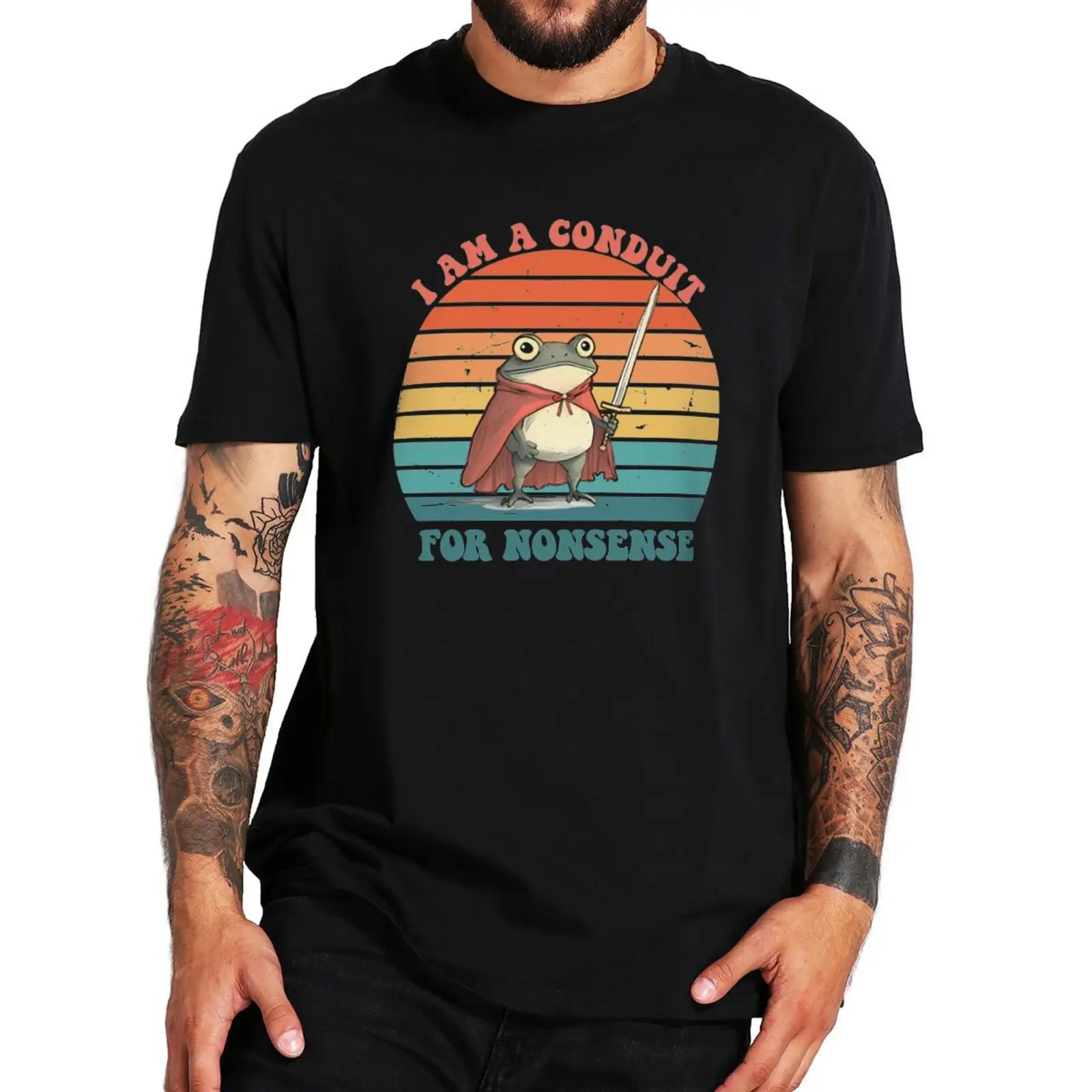 I Am A Conduit For Nonsense T Shirt Retro Funny Frogs Meme Y2k Graphic T-shirts EU Size 100% Cotton Soft Unisex O-neck Tee Tops
I Am A Conduit For Nonsense T Shirt Retro Funny Frogs Meme Y2k Graphic T-shirts EU Size 100% Cotton Soft Unisex O-neck Tee Tops