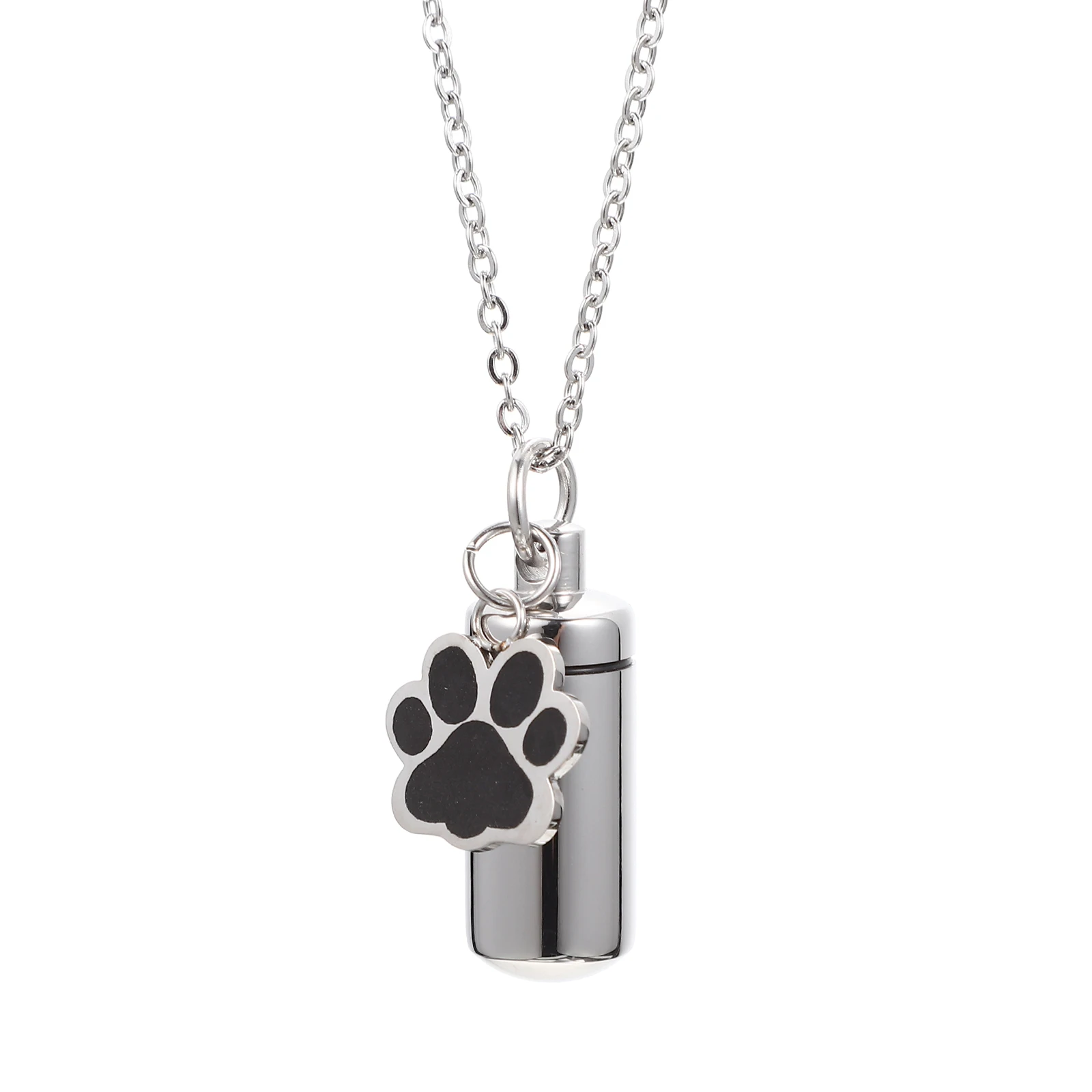 1 Stainless Steel Pet Ashes Necklace Paw Print Cylinder Urn Keepsake Memorial Jewelry for Dog Cat Owners pet urns for ashes hair
1 Stainless Steel Pet Ashes Necklace Paw Print Cylinder Urn Keepsake Memorial Jewelry for Dog Cat Owners pet urns for ashes hair