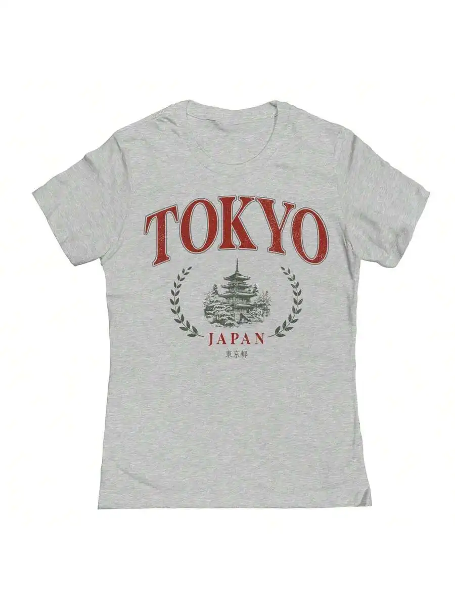 Tokyo Japan Graphic Print Sport Grey Cotton Short Sleeve T-Shirt For Women
Tokyo Japan Graphic Print Sport Grey Cotton Short Sleeve T-Shirt For Women