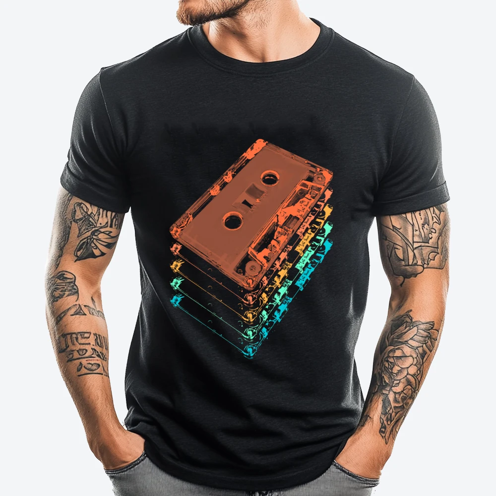 Cassette Tapes Graphic T Shirts Men Cotton Men's T-Shirts Luxury Clothing Breathable Printed Camiseta Masculina
Cassette Tapes Graphic T Shirts Men Cotton Men's T-Shirts Luxury Clothing Breathable Printed Camiseta Masculina