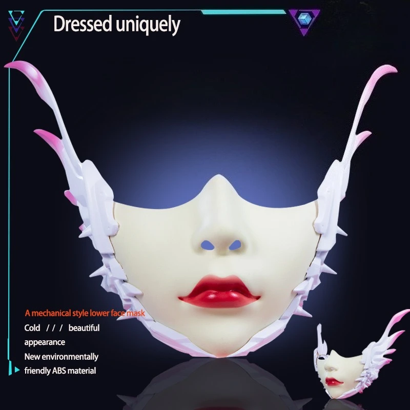 Mechanical Wind Half Face Beauty Wing Mask Beautiful Woman Peacock Girl Ancient Wind Mask Full Lower Half Face Cos
Mechanical Wind Half Face Beauty Wing Mask Beautiful Woman Peacock Girl Ancient Wind Mask Full Lower Half Face Cos