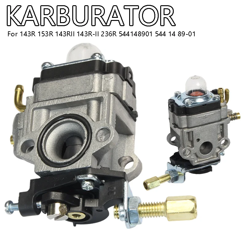 Brush Cutter Grass Trimmer Carburetor Replacement 2-Stroke for 143R 153R 143RII 143R-II 236R 544148901 544 14 89-01
Brush Cutter Grass Trimmer Carburetor Replacement 2-Stroke for 143R 153R 143RII 143R-II 236R 544148901 544 14 89-01