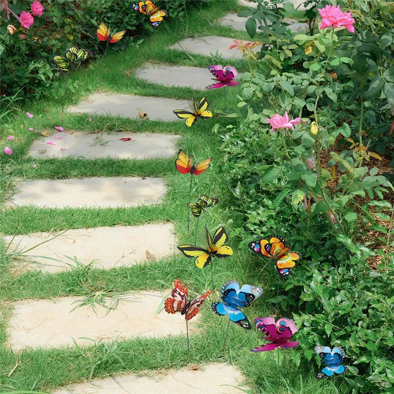 Colorful Butterflies, Outdoor Decoration. Yard Plants Lawn Flower Pot Butterfly Decoration Durable Easy Install
Colorful Butterflies, Outdoor Decoration. Yard Plants Lawn Flower Pot Butterfly Decoration Durable Easy Install
