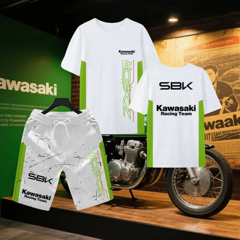 Новая летняя мужская футболка Kawasaki Racing с 3D принтом, шорты, спортивная одежда, комплект с круглым вырезом и короткими рукавами, дышащий комплект из двух предметов для взрослых
Новая летняя мужская футболка Kawasaki Racing с 3D принтом, шорты, спортивная одежда, комплект с круглым вырезом и короткими рукавами, дышащий комплект из двух предметов для взрослых