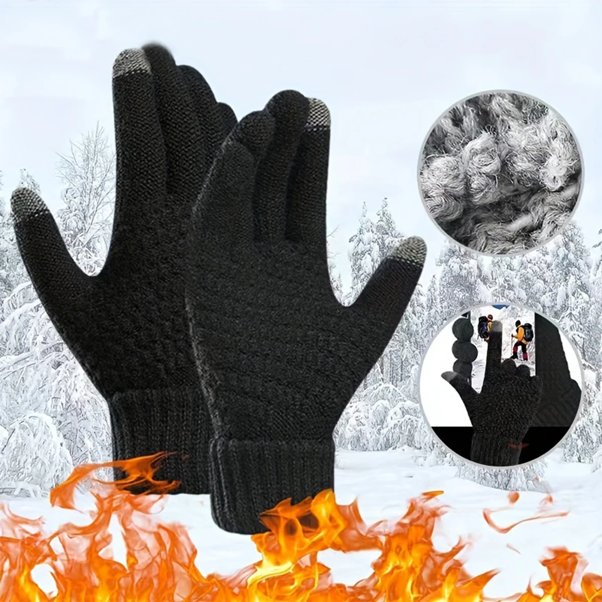 Warm Winter Touch Screen Gloves Stretch Classical Knit Mittens Wool Full Finger Outdoor Cycling Driving Glove
Warm Winter Touch Screen Gloves Stretch Classical Knit Mittens Wool Full Finger Outdoor Cycling Driving Glove