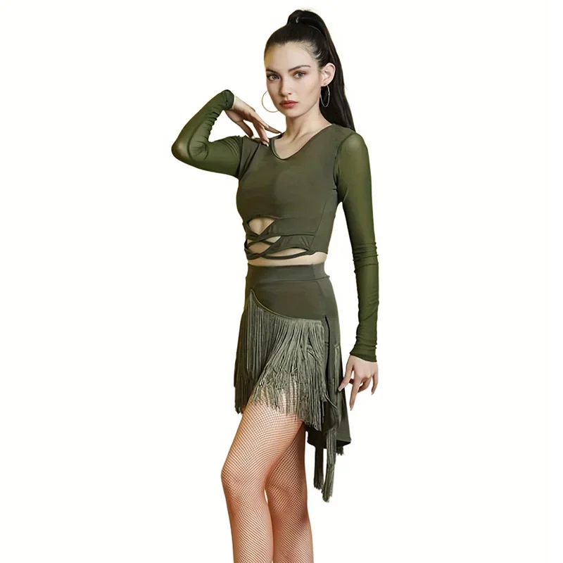 Women Latin DanceTassel Skirt Irregular Fringed Short Skirt Lady Sexy Ballroom Dancing Competition Clothing Girl Dancewear
Women Latin DanceTassel Skirt Irregular Fringed Short Skirt Lady Sexy Ballroom Dancing Competition Clothing Girl Dancewear