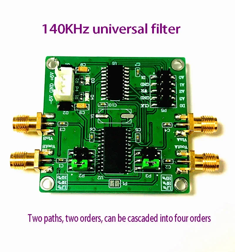 Программируемый фильтр MAX262 Bandpass Bandstop All Pass Low Pass High Pass Universal Filter 140KHz
Программируемый фильтр MAX262 Bandpass Bandstop All Pass Low Pass High Pass Universal Filter 140KHz