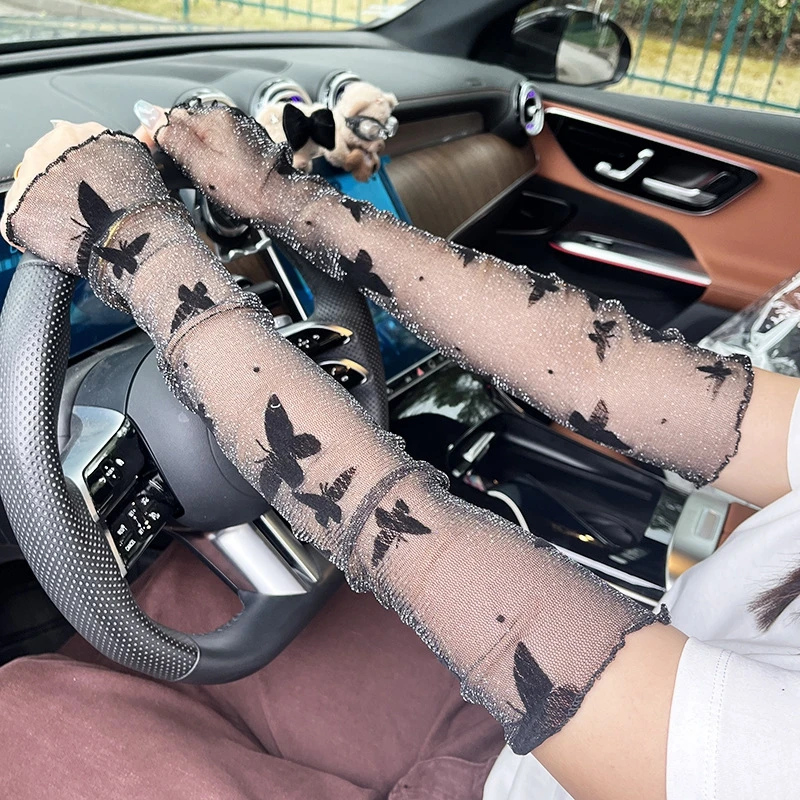 Butterfly Sheer Mesh Breathable Sunscreen Sleeves Ladies Summer Driving Cycling Long Arm Protection Gloves
Butterfly Sheer Mesh Breathable Sunscreen Sleeves Ladies Summer Driving Cycling Long Arm Protection Gloves