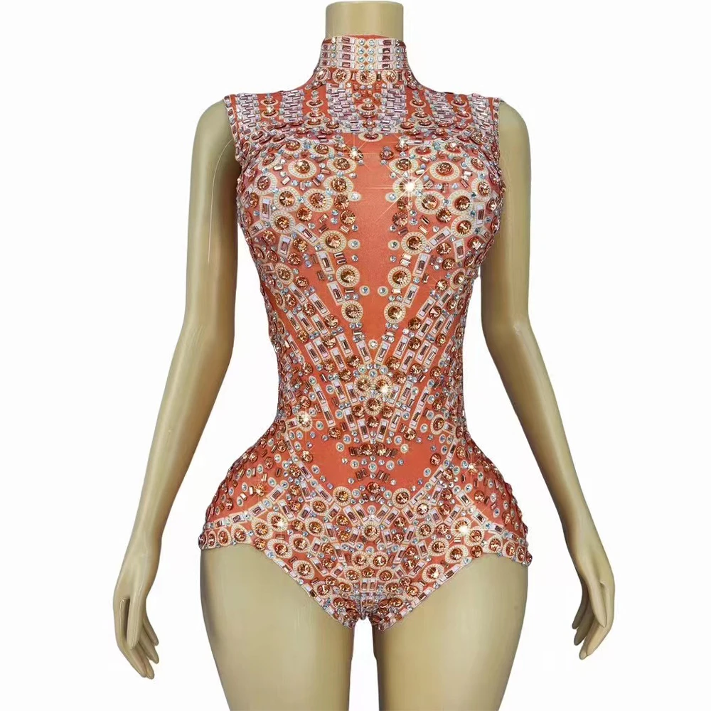 Sexy Special Designed Vitality Orange Sparkly Rhinestones Leotard Club Party Celebrate Dance Perform Outfit Photoshoot Costume
Sexy Special Designed Vitality Orange Sparkly Rhinestones Leotard Club Party Celebrate Dance Perform Outfit Photoshoot Costume