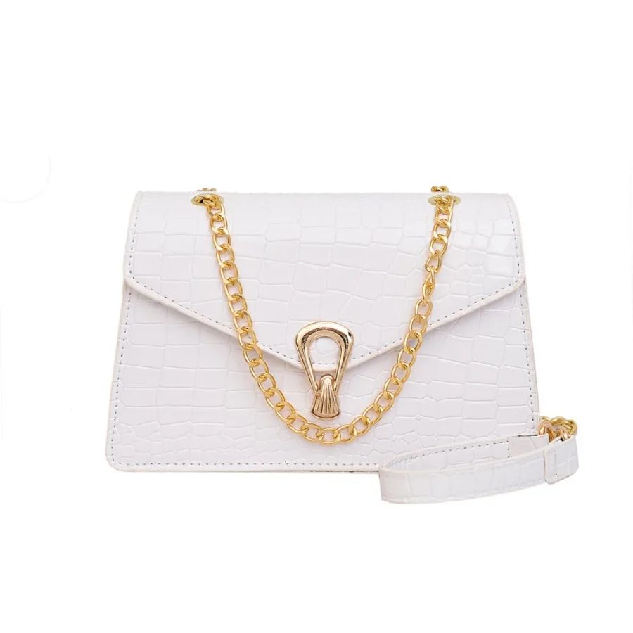 New fashion crocodile pattern chain trend Korean version of the single shoulder diagonal cross women's bags small square bag
New fashion crocodile pattern chain trend Korean version of the single shoulder diagonal cross women's bags small square bag